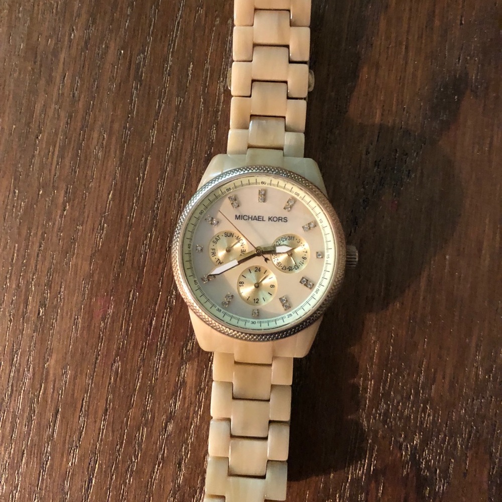 Michael Kors- Gold Sand Horn Watch